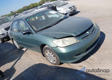 2004 Honda Civic Lx из США, поврежденный, VIN 2HGES16554H591146